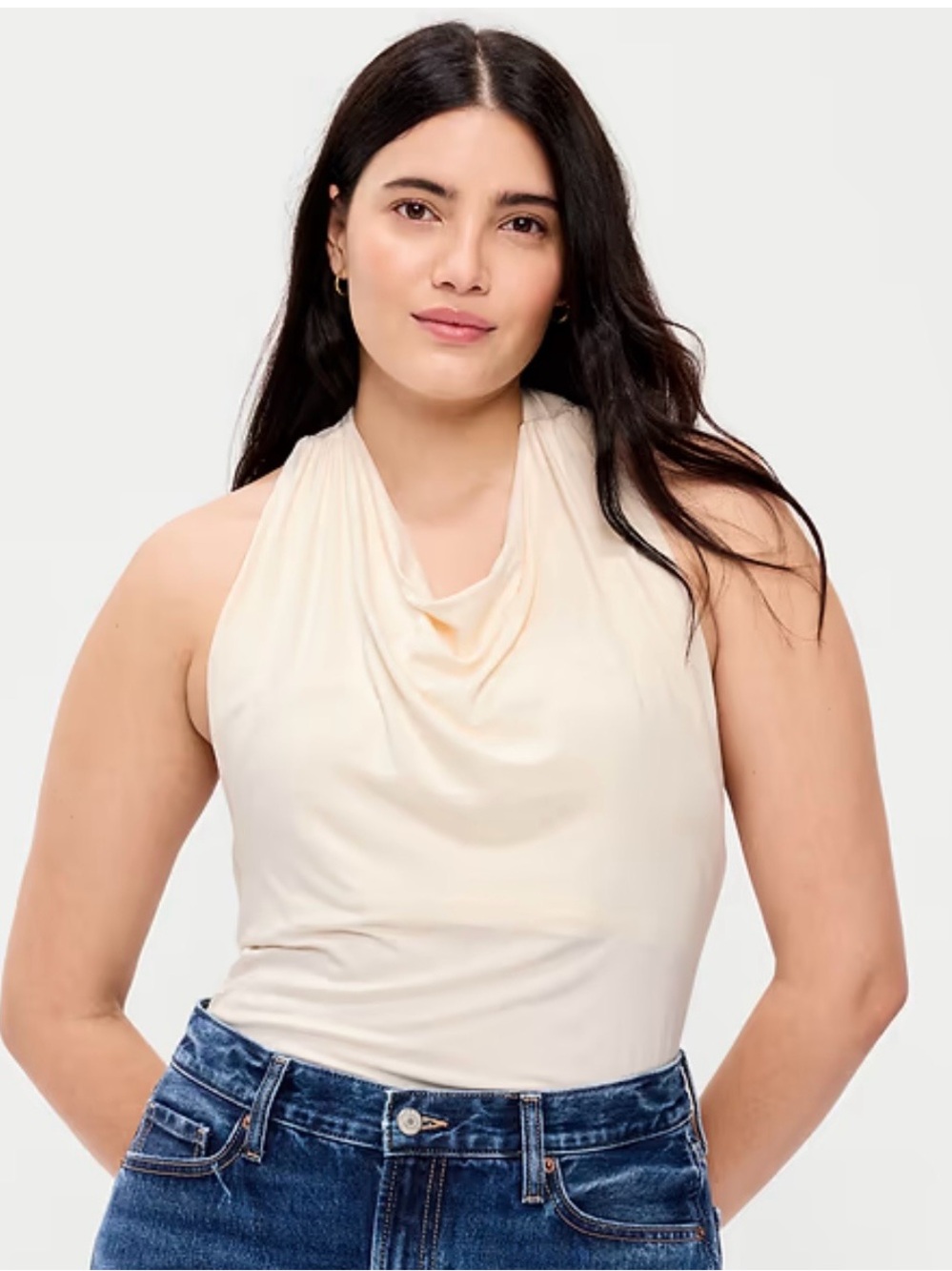 Cowl Neck Halter Top